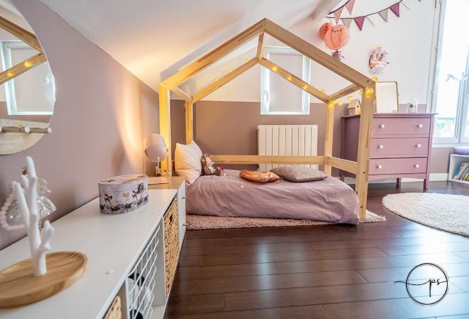 Décoration et Home Staging de la chambre d'une petite fille